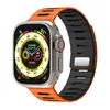 Pulseira para Apple Watch Adequada para Apple Watch 910 Geração Pulseira de Relógio Iwatch12 Silicone Magnético Pulseira de Pulso