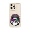 Emery para iPhone 15 ProMax Funda de Silicona Esmerilada Antideslizante Creativo Graffiti de Erizo