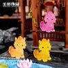 Ruibeast Kirin animal estilo chino moderno hecho a mano caja sorpresa adornos pequeños luminosos de escritorio accesorios de joyería DIY resina