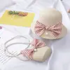 Bolsa Fresca Pequena Proteção Solar Chapéu de Sol Chapéu de Praia de Verão para Crianças Chapéu de Palha Ondulado Chapéu de Sol Dia das Crianças Presente de Aniversário