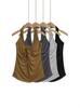 CAN2547-25 Regata Feminina Sem Mangas Estilo Coreano de Verão Slim com Decote V e Detalhe Torcido