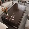 Nuevo Mantel Estilo Chino Impermeable, Resistente al Aceite y al Calor, Sin Lavado, Protector de Mesa de Vidrio Suave de PVC Transparente para Mesa de Comedor y Mesa de Café