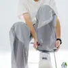 Calças Casuais Masculinas de Verão Finas de Malha Frescas Seda Gelo Verão Finas Secagem Rápida Esportivas Soltas Tamanho Grande Caimento Fluido