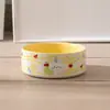 Tigela para pet, tigela de cerâmica para gato, tigela para cachorro, tigela de água anti-derramamento, tigela de comida, tigela inclinada com pés altos, tigela de comida para gato e cachorro que protege o pescoço