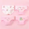 Ropa Interior Triangular de Algodón Puro para Niños Niñas Estampado de Dibujos Animados Transfronterizo Lindo de Cintura Media Cómoda Transpirable Ropa Interior para Bebés Venta al por Mayor