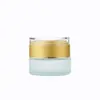 Tampa acrílica frasco de creme frasco de creme de vidro fosco frasco transparente para creme para os olhos frasco cosmético para cuidados com a pele frasco vazio para subembalagem