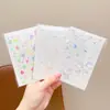 Pegatinas de Colores Huecas con Temática de Dopamina para Niñas, Decoraciones de Estrella de Cinco Puntas y Corazón, Corazones de Melocotón Autoadhesivos de Colores