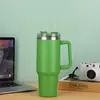Novo Copo de Carro de 40 oz de Primeira Geração, Copo Térmico de Aço Inoxidável 304 de Grande Capacidade com Alça para Viagem, Copo de Gelo
