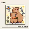[Personalizado] Pintura Decorativa para Sala de Estar Estabilizadora del Ánimo de Capibara, Decoración de Dibujos Animados Linda y Adorable para la Cómoda del Dormitorio