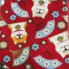 Tecido Floral Estampado Estilo Japonês 100% Algodão para Venda por Atacado, Tecido Liso com Estampa Dourada, Acessórios para Tecidos, Materiais para Artesanato