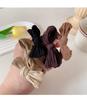 Estilo K da Nova Faixa de Cabelo com Laço, Simples, Altamente Elástica, Corda de Cabelo Versátil Que Não Machuca o Cabelo, Corda para Rabo de Cavalo, Estojo Grosso de Couro