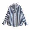 Venta al por mayor de Ropa Femenina Transfronteriza Europea y Americana, Camisas de Mujer Multicolor con Textura de Satén de Seda, Fluidas, Modernas y Versátiles