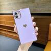 Funda protectora con diseño de corazón enchapado en 6D para iPhone 15/XS y Apple 11/12Pro/XR