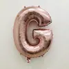 Globos de Letras de 32 pulgadas en Dorado, Plateado, Oro Rosa, Alfabeto Inglés A-Z Globo de Papel de Aluminio Decoración, Venta al por Mayor de Globos Transfronteriza