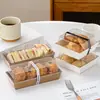 Caja de Empaque para Mochi Puff Nevado, Pastelería de Hilo de Carne, Crujiente de Yema de Huevo, Pastel de Arroz Verde Mochi, Rollo de Pastel, Caja para Llevar de Pastelería Horneada