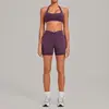 Conjunto de yoga QiuSha ajustado con cuello halter, transpirable y de secado rápido, conjunto deportivo casual transfronterizo 5423+9721