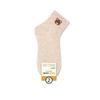 01 Calcetines de algodón informales de estilo universitario con diseño de cabeza de oso de dibujos animados de cintura corta para primavera y otoño para mujer de Corea del Sur