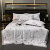 Nuevo Estilo Colcha de Verano de Tencel Lavado Juego de Cuatro Piezas, Colcha de Verano de Seda Fresca, Colcha de Aire Acondicionado, Colcha Fina de Regalo de Verano, Dropshipping