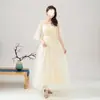 Vestidos de dama de honor con un encanto etéreo para un grupo de hermanas, ajustados, sencillos y elegantes, adecuados para actuaciones de coro y graduación, directo de fábrica