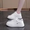 588 Zapatos Blancos para Mujer 2026 Primavera/Otoño Suela Gruesa INS Modernos Versátiles Nicho Estudiante Deportivos Casuales Zapatillas de Tabla