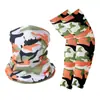 Conjunto de Polaina para Senderismo con Estampado de Moda, Pañuelo para la Cabeza y Mangas para Ciclismo al Aire Libre, Máscara Mágica Versátil, Mangas Deportivas, Color Sólido