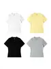 Camiseta Feminina Jie Zhan Refrescante Bordado Raiz de Lótus Slim Fit 2026 Verão Nova Marca Transfronteiriça Tendência Manga Curta Esportiva Secagem Rápida