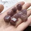 Contas Quadradas de Jade de Seda Dourada Natural, Contas Quadradas Flor de Pessegueiro, Acessórios para Pulseira e Colar DIY, Contas Espaçadoras de Jade Multicor