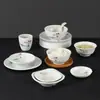 Tazón melamina plástico tipo porcelana tazón sopa tazón arroz comida rápida tazón pequeño platos vajilla platos restaurante taza cuchara juego mesa comercial