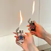 Isqueiro Inflável Artesanal com Cabeça de Crocodilo, Estrela de Cinco Pontas e Olho do Diabo, Mesmo Estilo que Celebridades da Internet, Presente para Namorado, Estilo Escuro de Alta Qualidade