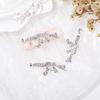 Novo retro estilo retrô diamante-embutido nail metal tridimensional gun nail jewelry estilo punk decoração de unhas personalizada