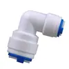Conector para purificador de agua al por mayor adaptador de tubería de PE codo reductor 3 vías a 2 vías codo de conexión rápida K6040