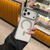 Adecuada para iPhone 18 Pro Max, esta funda magnética transparente para teléfono ofrece protección contra caídas en las cuatro esquinas y proporciona cobertura total para el iPhone 17 y 15