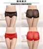 Ropa interior de encaje para mujer talla grande sexy transparente sin costuras malla algodón entrepierna cintura media bragas venta al por mayor
