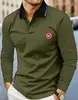 Nueva Camisa Polo de Verano para Hombre con Cuello, Mangas Cortas, Top Deportivo Casual para Golf, Camiseta de Manga Corta con Bloques de Color