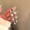 Brincos Pingente de Franja com Pérola e Zircônia Estilo Coreano para Mulheres, Luxo Leve, Alta Qualidade, Brincos Elegantes, Únicos, Bonitos, Exagerados
