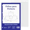 Bloco fichário (universitário) Xadrez Branco 5x5mm 50 Folhas.