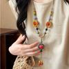 Collar Maillard Estrella de Mar para Mujer 2025 Nuevo Versátil Largo Cuello Halter Cadena Sudadera Diseño Nicho Colgante