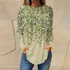 2023 Europeo y Americano Amazon otoño e invierno Nuevo suéter de camisa de manga larga estampada ropa de mujer AliExpress casual cuello redondo manga larga