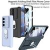 Funda para Teléfono Samsung Z Fold5 Bisagra Plegable Soporte Magnético Personalizado Creativo Cubierta Protectora tipo Armadura Fold5
