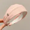 Diadema retro de corona alta para mujer, simple y elegante, diadema de ala ancha que no estrangula el cabello, accesorio para el cabello de moda estilo coreano