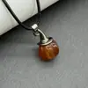 Piedra Natural Ojo de Tigre Calabaza Sombrero de Mago Colgante Halloween Cuarzo Rosa Aventurina Verde Jade Sombrero de Bruja Colgante