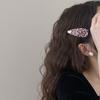 Pasador de Pelo con Lazo de Cuero Estampado de Leopardo Rosa, Elegante para Salir, Flequillo de Gama Alta, Aro para el Cabello que Reduce la Edad, Accesorios para el Cabello, Estilo Nuevo