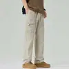 Venta al por mayor de fabricante comercio exterior primavera y verano cintura elástica versátiles pantalones de pierna ancha retro americano talla europea holgados rectos casuales