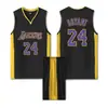 Camisa James Kobe Bryant Nº 24 Roupa de Basquete Adulto Camisa Estampada Secagem Rápida Treinamento Roupa Esportiva Lakers Clássico