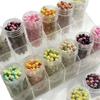 Cuentas redondas de cristal con halo de dos colores para helado de 4 mm, pulsera DIY, cadena para teléfono móvil, material de cuentas sueltas hechas a mano, accesorios