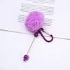 Mosquetón con Cuentas de Bola de Peluche DIY Colgante Creativo de Felpa Hecho a Mano Multicolor Dibujos Animados Colgante para Llaves