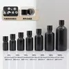 Frasco de Óleo Essencial Marrom Tampa de Alumínio Brilhante 5ml 10ml 30ml Frasco de Óleo Essencial Marrom Transparente Pronto Frasco de Perfume