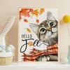 Pintura de diamante DIY transfronteriza de Amazon, lindo gato, imagen grupal, diamante redondo, diamante completo, pintura decorativa para sala de estar y dormitorio, venta al por mayor
