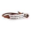 Joyería europea y americana 2022 nuevo pulsera tejida creativa de aleación de zinc pulsera de cordón de cera inspiradora venta caliente AliExpress