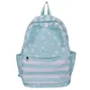 Mochila Estrela Listrada para Mulheres Estilo Coreano Fresca para Aluna do Ensino Médio Bolsa Escolar Grande Capacidade Leve Casual Mochila de Viagem